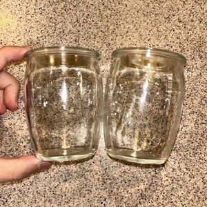 Two small water bottles